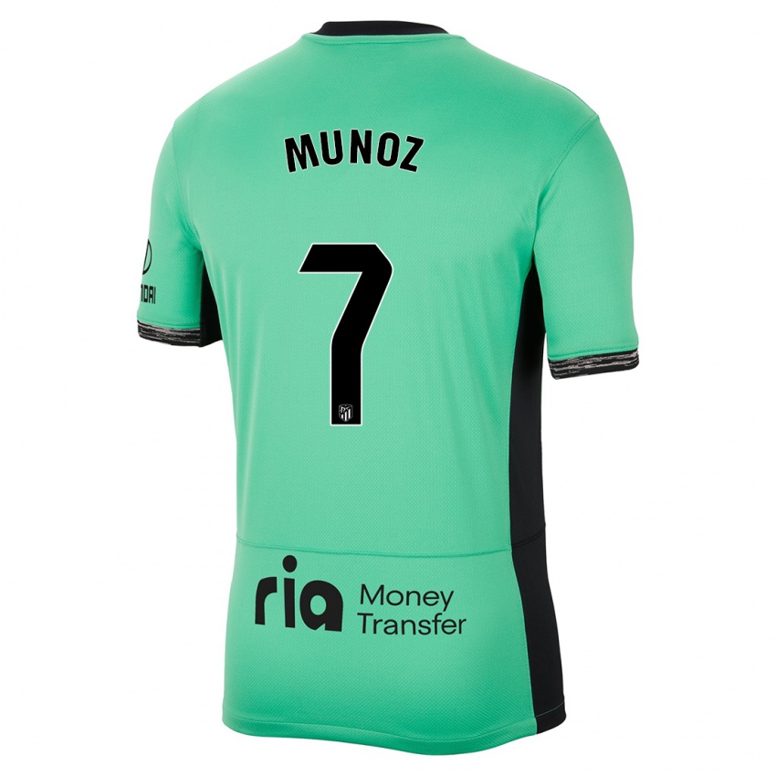 Kinderen Joaquin Munoz #7 Lente Groen Thuisshirt Derde Tenue 2023/24 T-Shirt