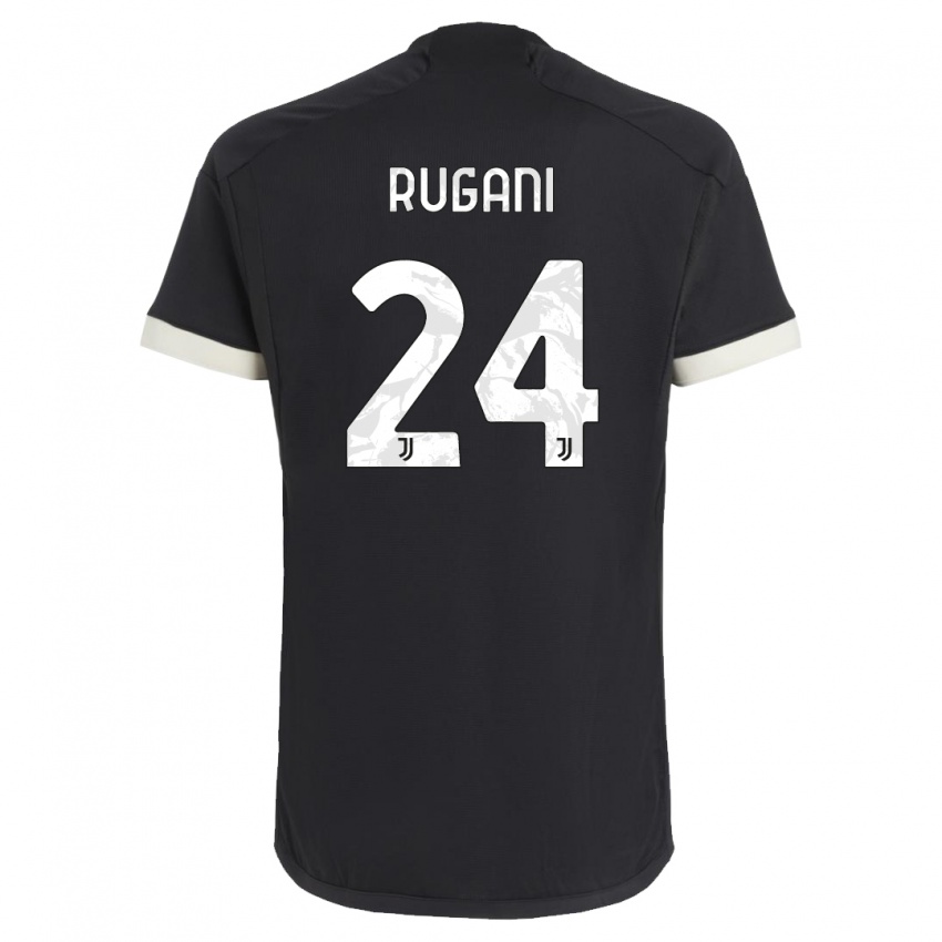 Kinderen Daniele Rugani #24 Zwart Thuisshirt Derde Tenue 2023/24 T-Shirt