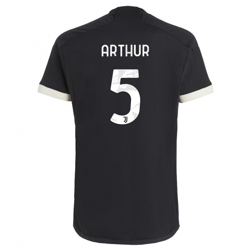 Kinderen Arthur #5 Zwart Thuisshirt Derde Tenue 2023/24 T-Shirt