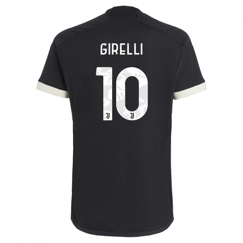 Kinderen Cristiana Girelli #10 Zwart Thuisshirt Derde Tenue 2023/24 T-Shirt