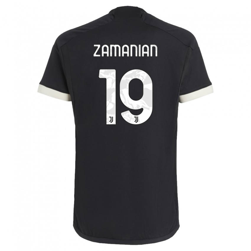 Kinderen Annahita Zamanian #19 Zwart Thuisshirt Derde Tenue 2023/24 T-Shirt