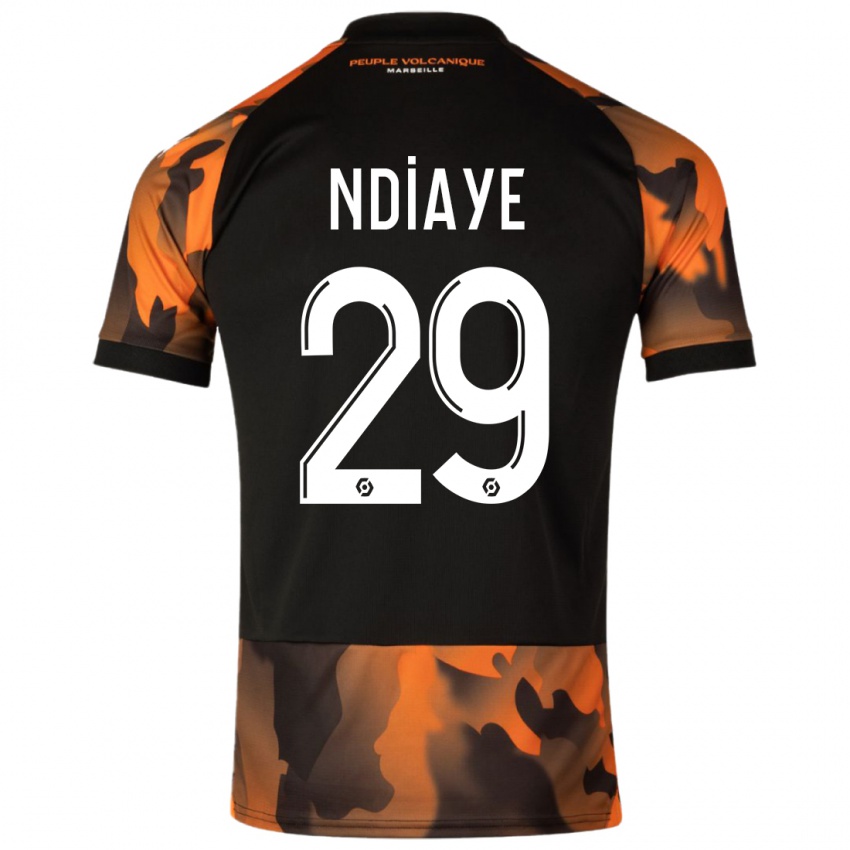 Kinderen Iliman Ndiaye #29 Zwart Oranje Thuisshirt Derde Tenue 2023/24 T-Shirt