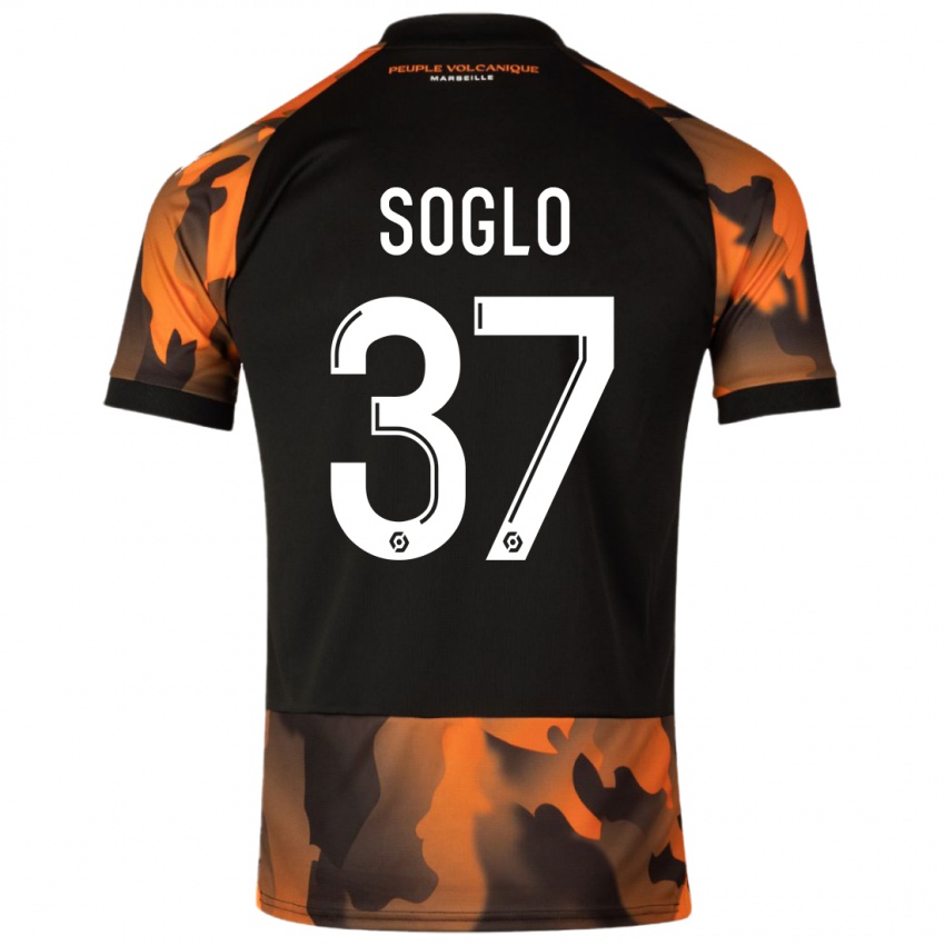 Kinderen Emran Soglo #37 Zwart Oranje Thuisshirt Derde Tenue 2023/24 T-Shirt