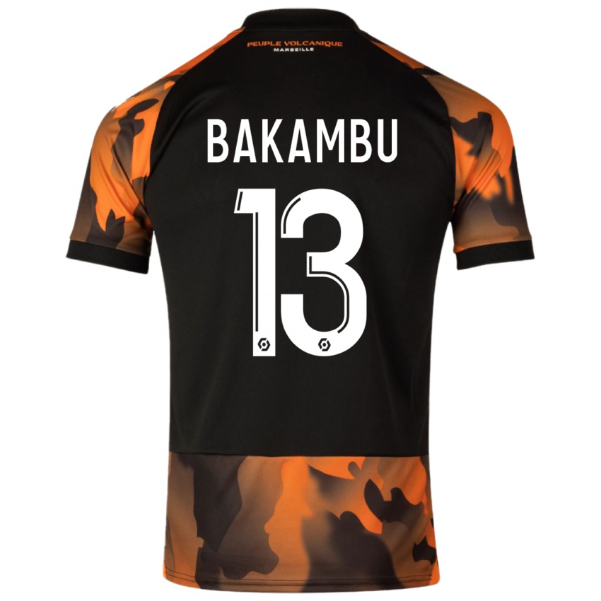 Kinderen Cedric Bakambu #13 Zwart Oranje Thuisshirt Derde Tenue 2023/24 T-Shirt