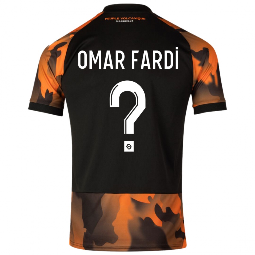 Kinderen El Omar Fardi #0 Zwart Oranje Thuisshirt Derde Tenue 2023/24 T-Shirt