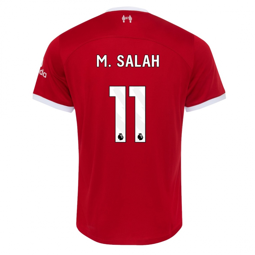 Heren Mohamed Salah #11 Rood Thuisshirt Thuistenue 2023/24 T-Shirt