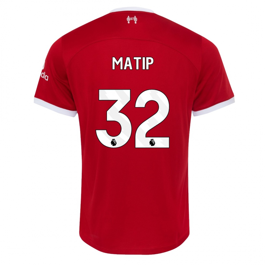 Heren Joel Matip #32 Rood Thuisshirt Thuistenue 2023/24 T-Shirt