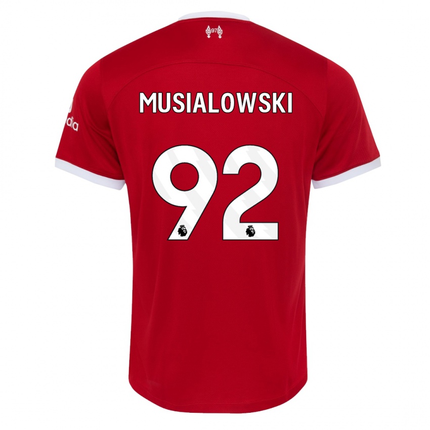 Heren Mateusz Musialowski #92 Rood Thuisshirt Thuistenue 2023/24 T-Shirt
