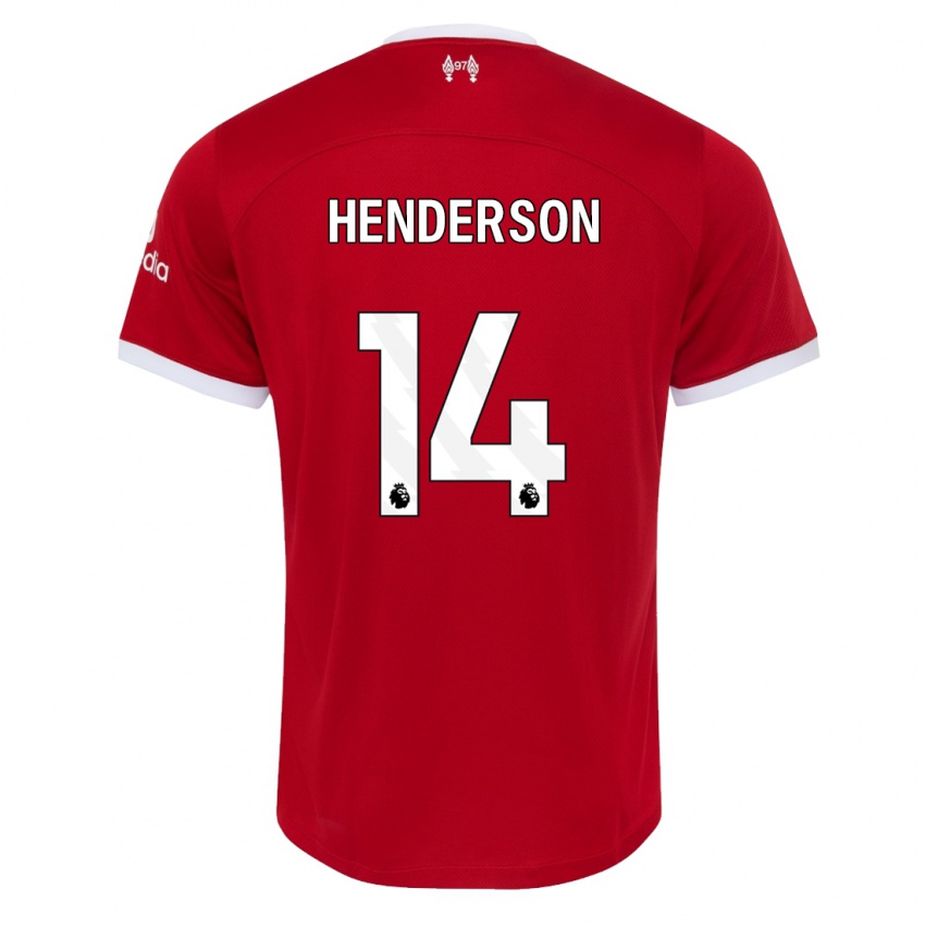 Heren Henderson #14 Rood Thuisshirt Thuistenue 2023/24 T-Shirt