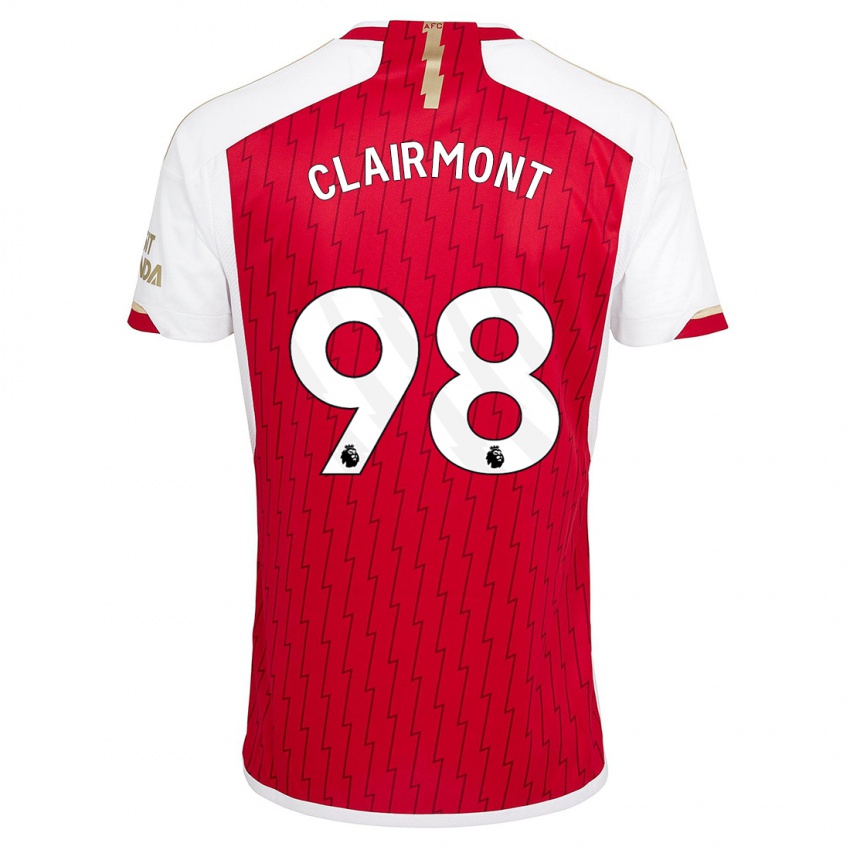 Heren Reece Clairmont #98 Rood Thuisshirt Thuistenue 2023/24 T-Shirt