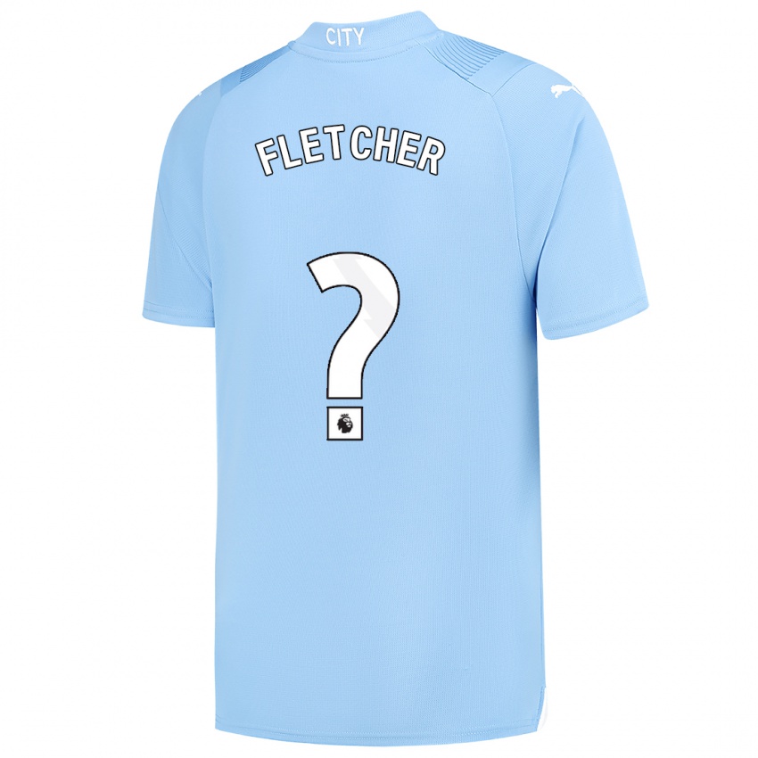Heren Luca Fletcher #0 Lichtblauw Thuisshirt Thuistenue 2023/24 T-Shirt