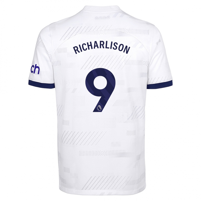 Heren Richarlison #9 Wit Thuisshirt Thuistenue 2023/24 T-Shirt