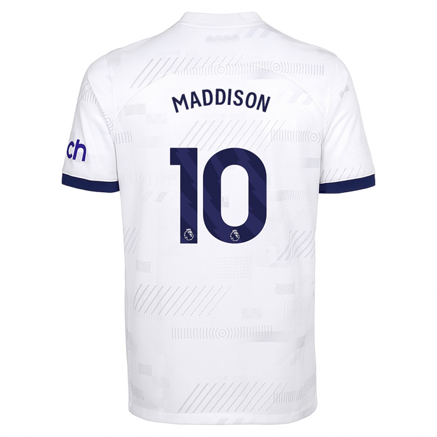 Heren James Maddison #10 Wit Thuisshirt Thuistenue 2023/24 T-Shirt