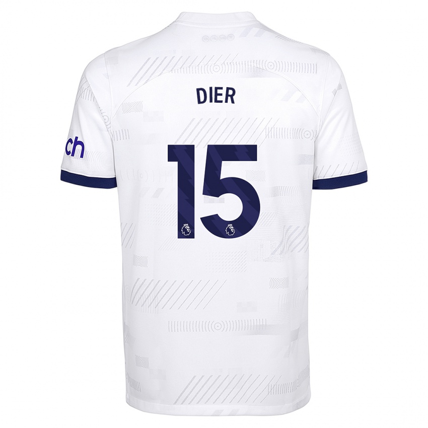 Heren Eric Dier #15 Wit Thuisshirt Thuistenue 2023/24 T-Shirt