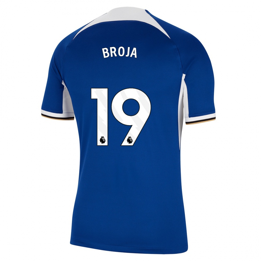 Heren Armando Broja #19 Blauw Thuisshirt Thuistenue 2023/24 T-Shirt