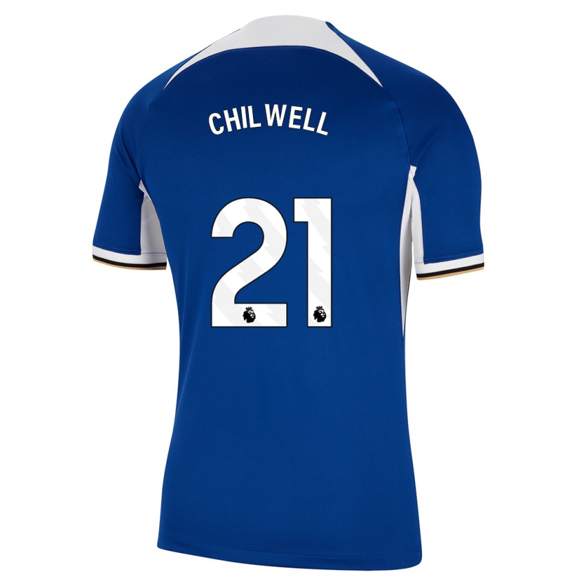 Heren Ben Chilwell #21 Blauw Thuisshirt Thuistenue 2023/24 T-Shirt