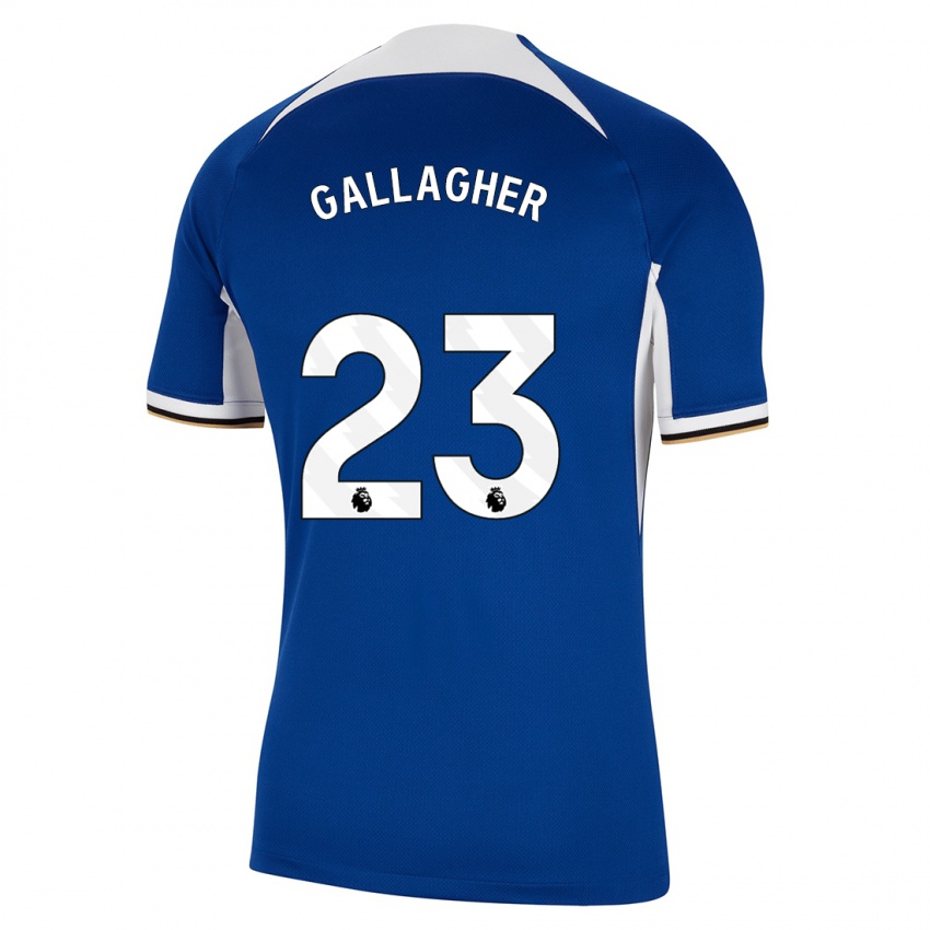 Heren Conor Gallagher #23 Blauw Thuisshirt Thuistenue 2023/24 T-Shirt