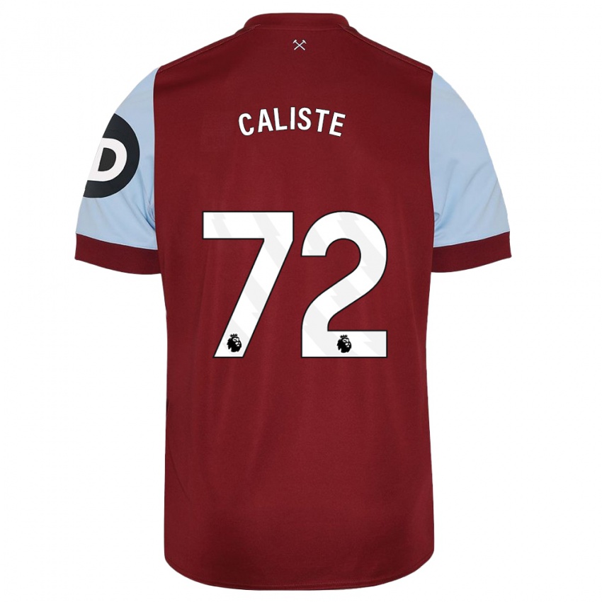 Heren Gabriel Caliste #72 Kastanjebruin Thuisshirt Thuistenue 2023/24 T-Shirt