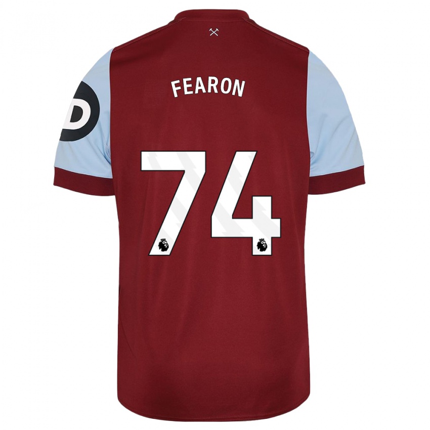 Heren Preston Fearon #74 Kastanjebruin Thuisshirt Thuistenue 2023/24 T-Shirt