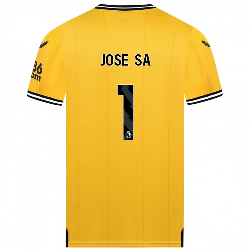 Heren Jose Sa #1 Geel Thuisshirt Thuistenue 2023/24 T-Shirt