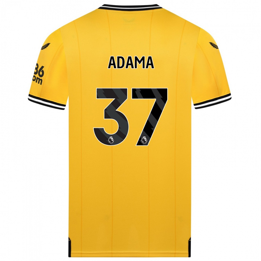 Heren Adama Traore #37 Geel Thuisshirt Thuistenue 2023/24 T-Shirt
