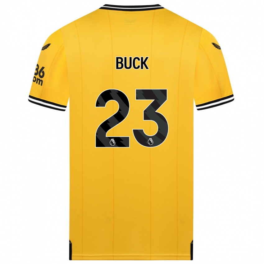 Heren Alex Buck #23 Geel Thuisshirt Thuistenue 2023/24 T-Shirt