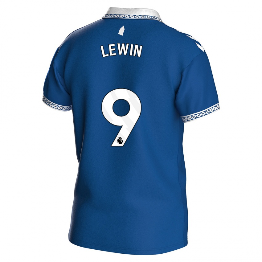 Heren Dominic Calvert-Lewin #9 Koningsblauw Thuisshirt Thuistenue 2023/24 T-Shirt