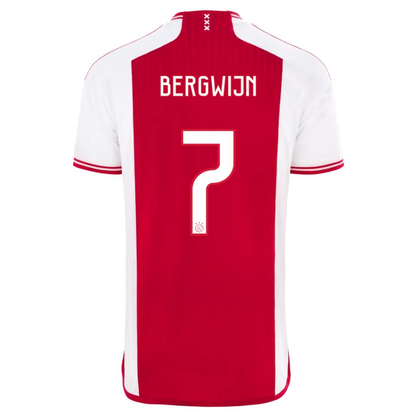 Heren Steven Bergwijn #7 Rood Wit Thuisshirt Thuistenue 2023/24 T-Shirt