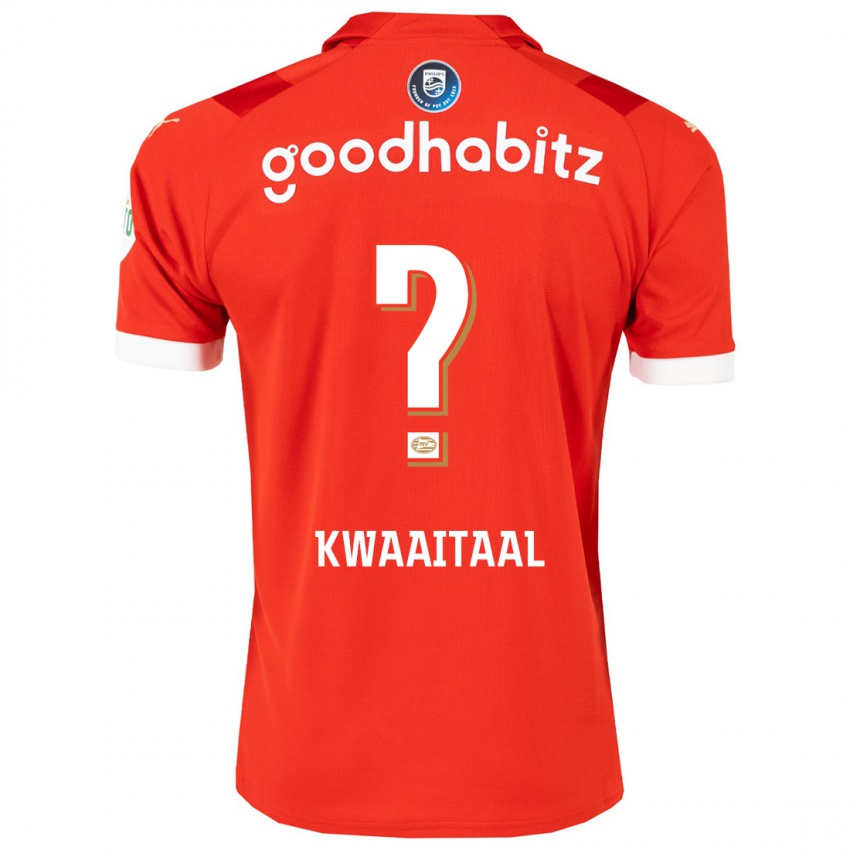 Heren Julian Kwaaitaal #0 Rood Thuisshirt Thuistenue 2023/24 T-Shirt