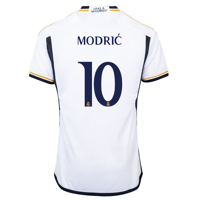 Heren Luka Modric #10 Wit Thuisshirt Thuistenue 2023/24 T-Shirt