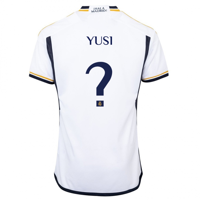 Heren Yusi #0 Wit Thuisshirt Thuistenue 2023/24 T-Shirt