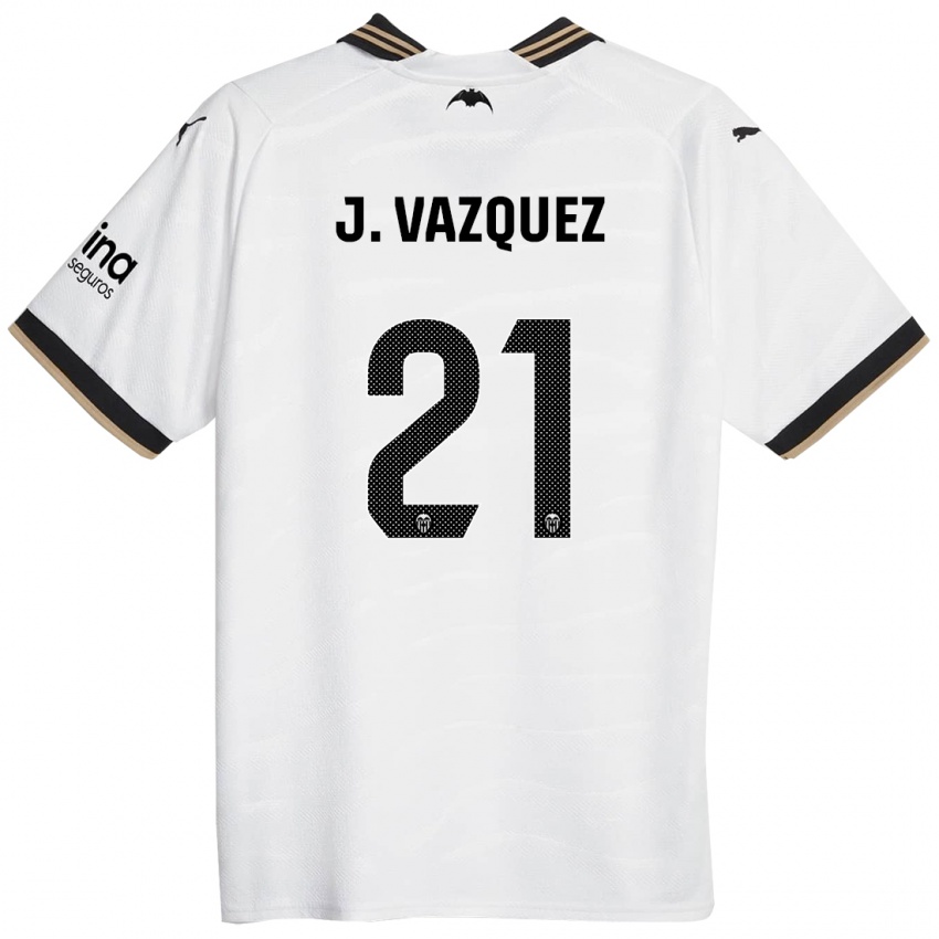Heren Jesus Vazquez #21 Wit Thuisshirt Thuistenue 2023/24 T-Shirt