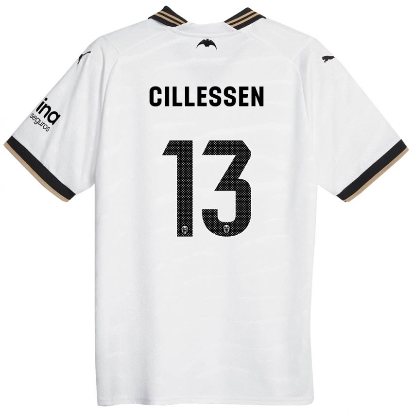 Heren Jasper Cillessen #13 Wit Thuisshirt Thuistenue 2023/24 T-Shirt