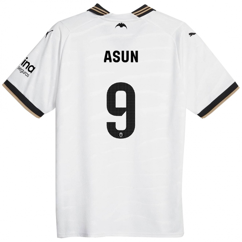 Heren Asun #9 Wit Thuisshirt Thuistenue 2023/24 T-Shirt