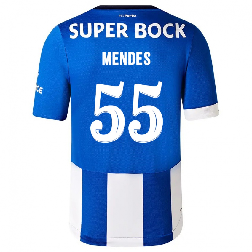 Heren Joao Mendes #55 Blauw Wit Thuisshirt Thuistenue 2023/24 T-Shirt