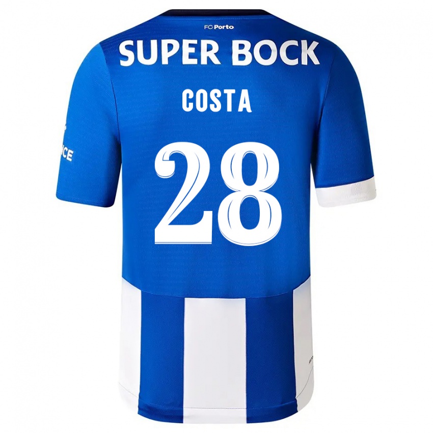 Heren Bruno Costa #28 Blauw Wit Thuisshirt Thuistenue 2023/24 T-Shirt