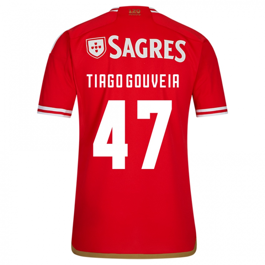 Heren Tiago Gouveia #47 Rood Thuisshirt Thuistenue 2023/24 T-Shirt