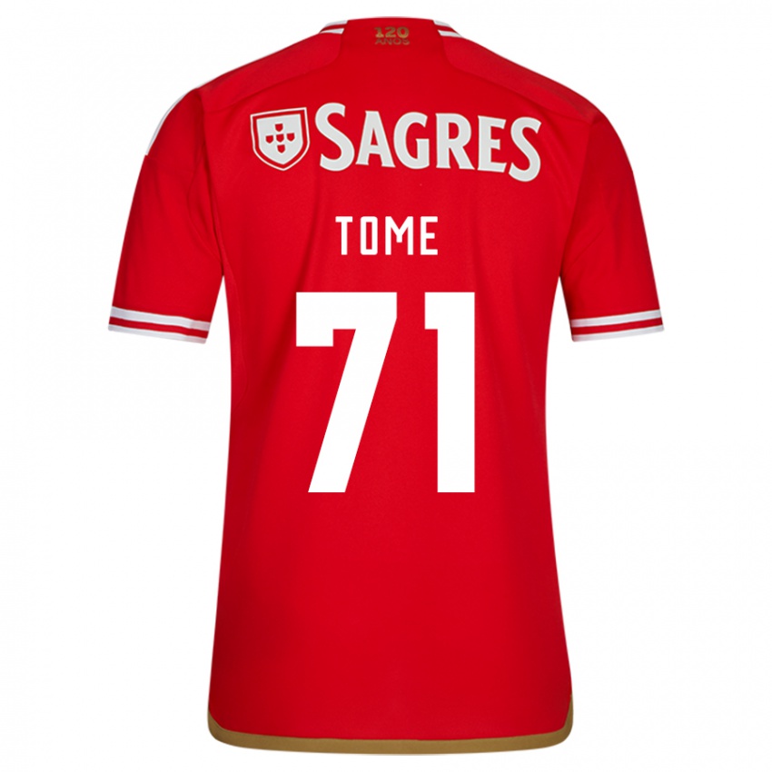 Heren Joao Tome #71 Rood Thuisshirt Thuistenue 2023/24 T-Shirt