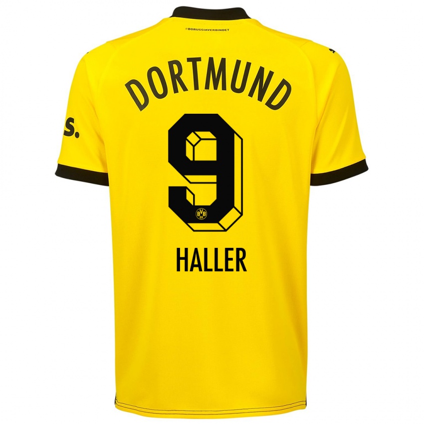 Heren Sebastien Haller #9 Geel Thuisshirt Thuistenue 2023/24 T-Shirt