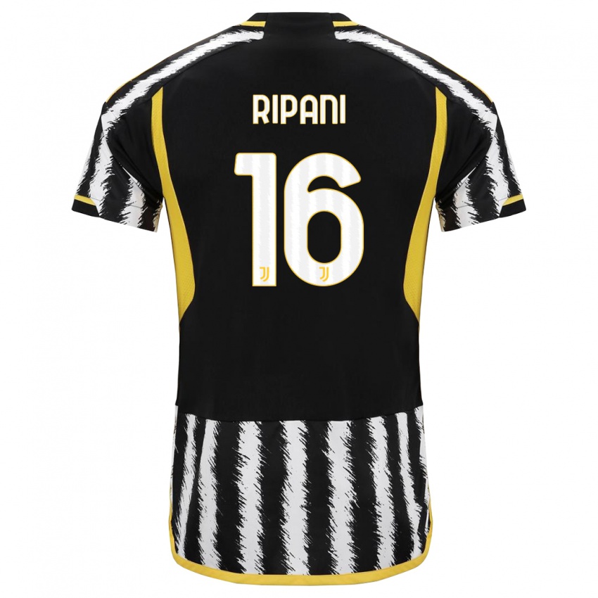 Heren Diego Ripani #16 Zwart Wit Thuisshirt Thuistenue 2023/24 T-Shirt