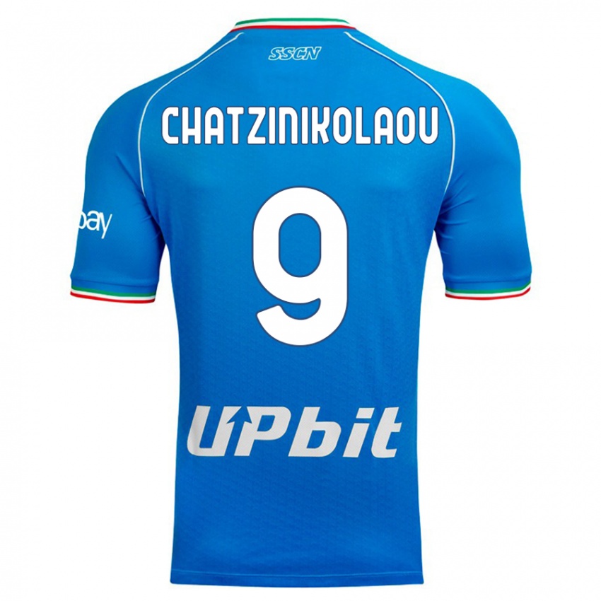 Heren Despoina Chatzinikolaou #9 Hemelsblauw Thuisshirt Thuistenue 2023/24 T-Shirt