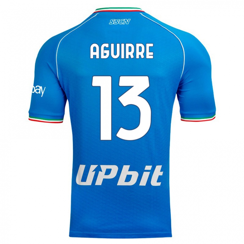 Heren Yolanda Aguirre #13 Hemelsblauw Thuisshirt Thuistenue 2023/24 T-Shirt