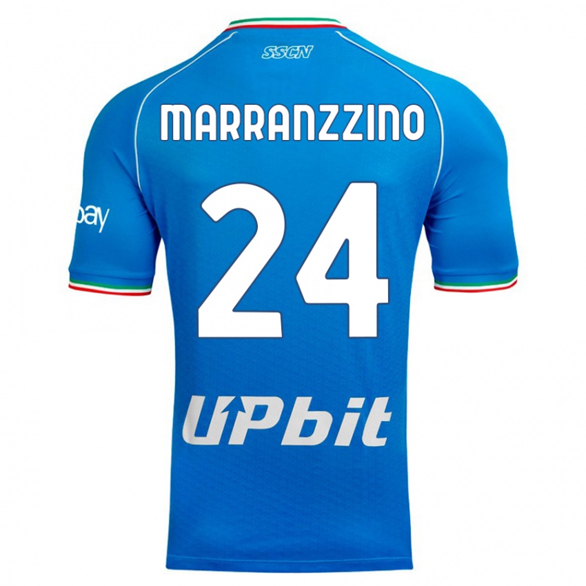 Heren Pasquale Marranzzino #24 Hemelsblauw Thuisshirt Thuistenue 2023/24 T-Shirt