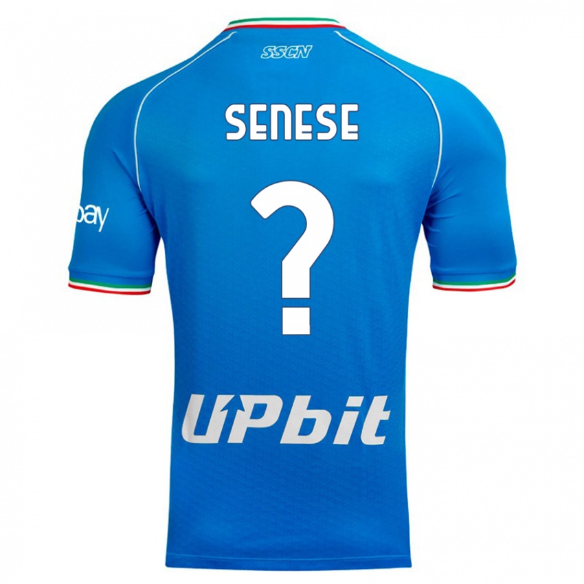 Heren Alberto Senese #0 Hemelsblauw Thuisshirt Thuistenue 2023/24 T-Shirt