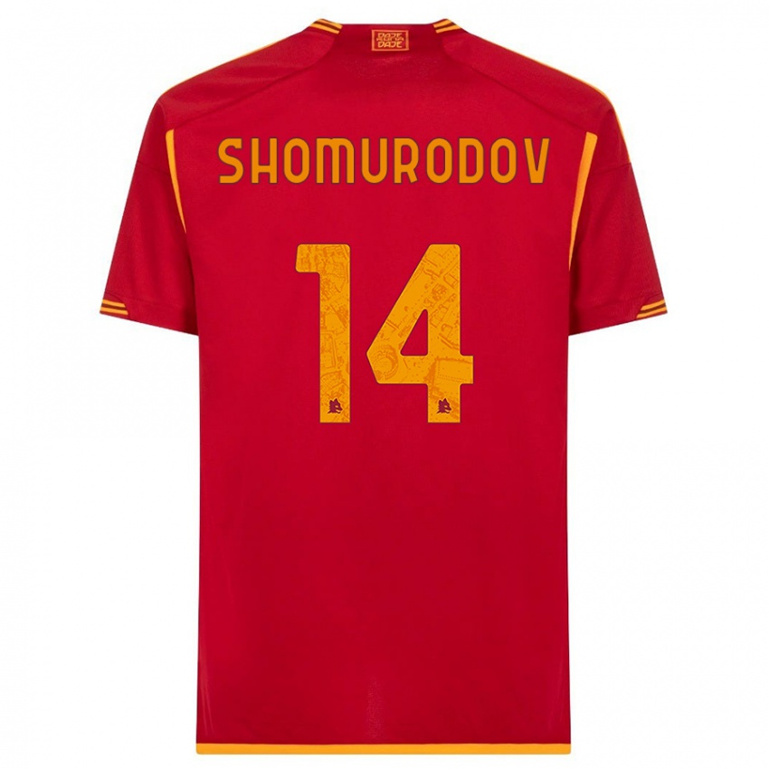 Heren Eldor Shomurodov #14 Rood Thuisshirt Thuistenue 2023/24 T-Shirt