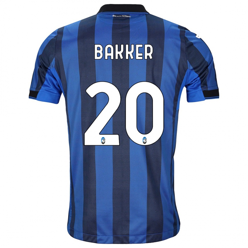 Heren Mitchel Bakker #20 Zwart Blauw Thuisshirt Thuistenue 2023/24 T-Shirt