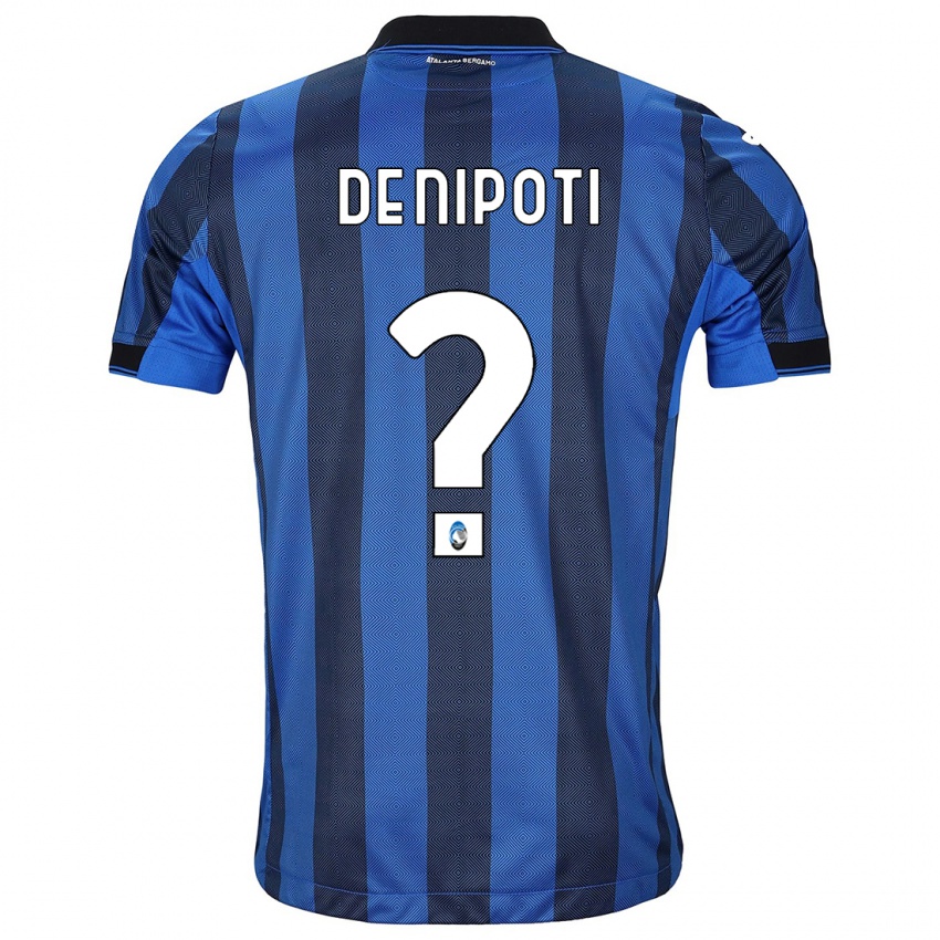 Heren Tommaso De Nipoti #0 Zwart Blauw Thuisshirt Thuistenue 2023/24 T-Shirt