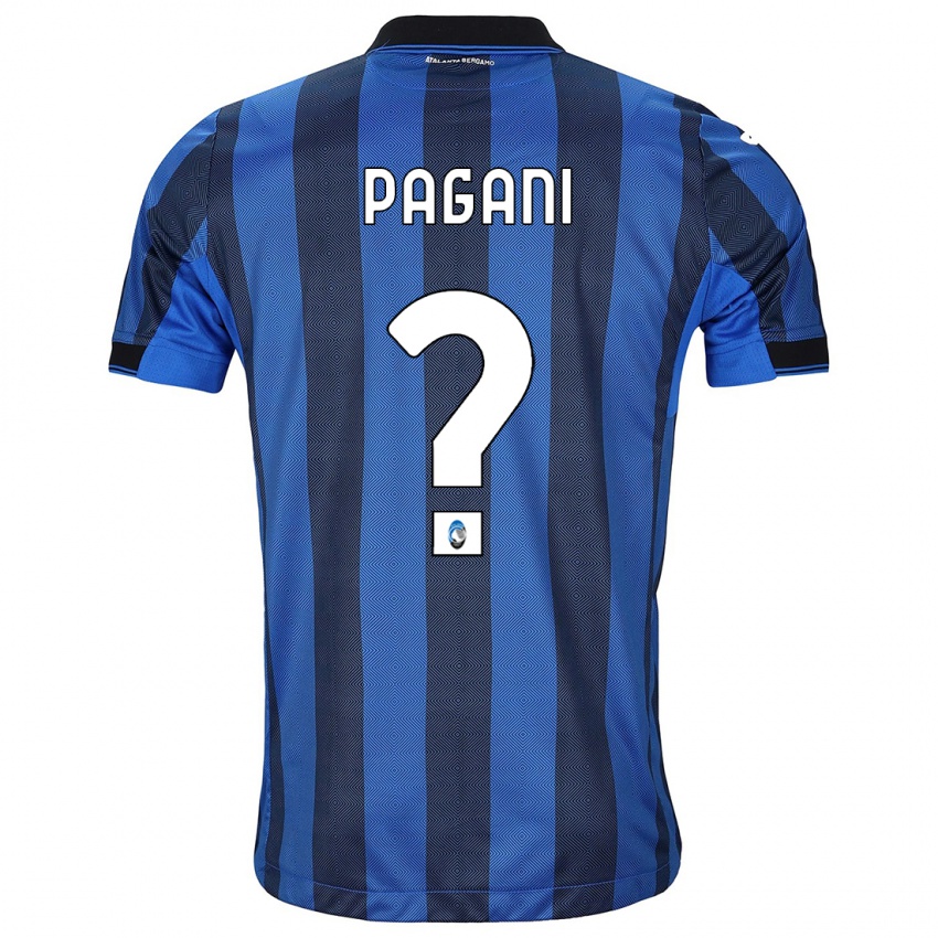 Heren Federico Pagani #0 Zwart Blauw Thuisshirt Thuistenue 2023/24 T-Shirt