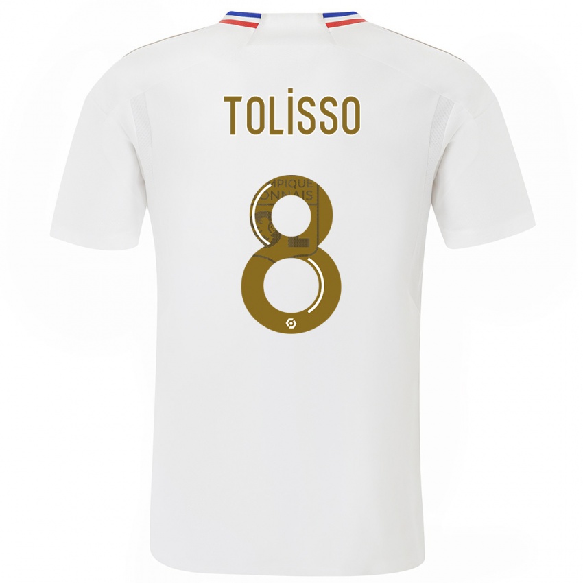 Heren Corentin Tolisso #8 Wit Thuisshirt Thuistenue 2023/24 T-Shirt