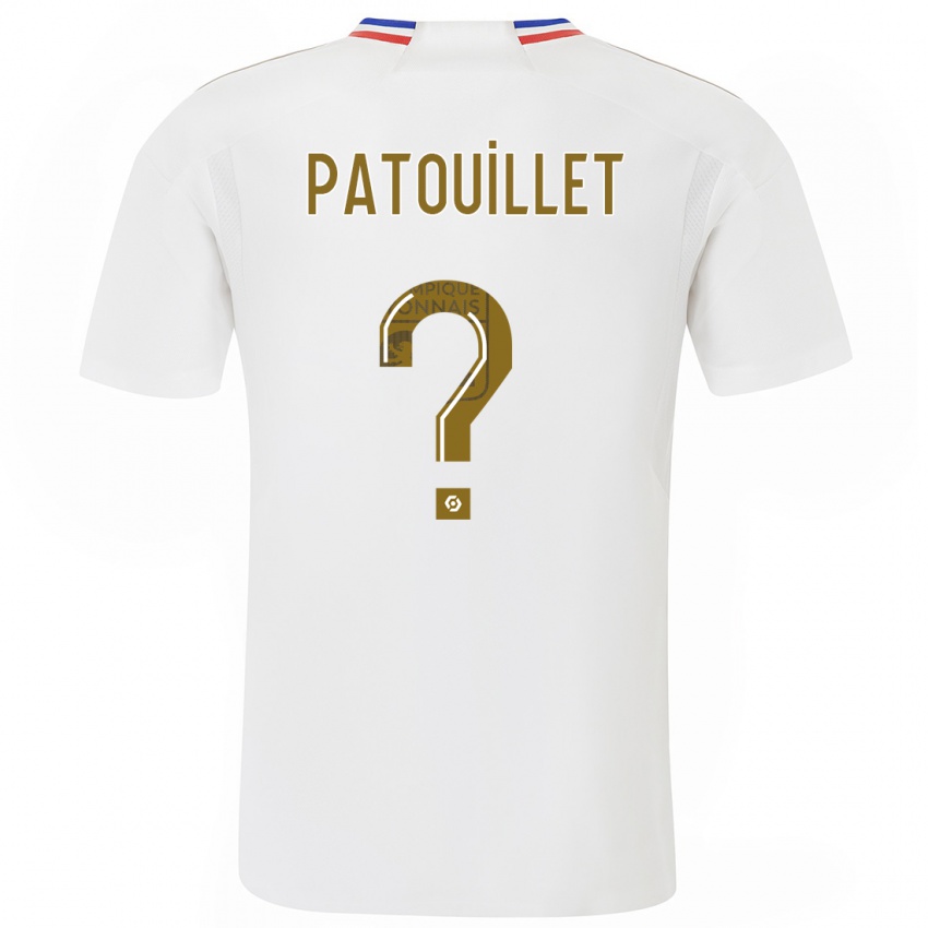 Heren Mathieu Patouillet #0 Wit Thuisshirt Thuistenue 2023/24 T-Shirt